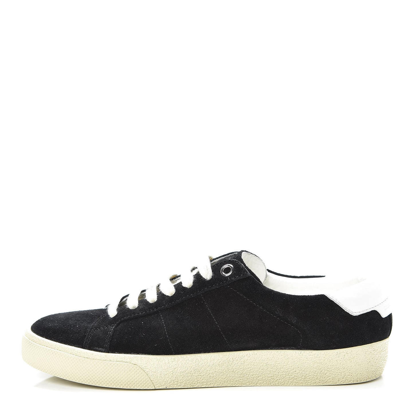Distressed Suede Womens Court Classic Sneakers 36 Black