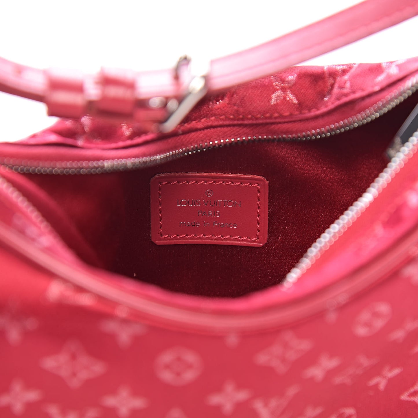 Satin Monogram Little Boulogne Red
