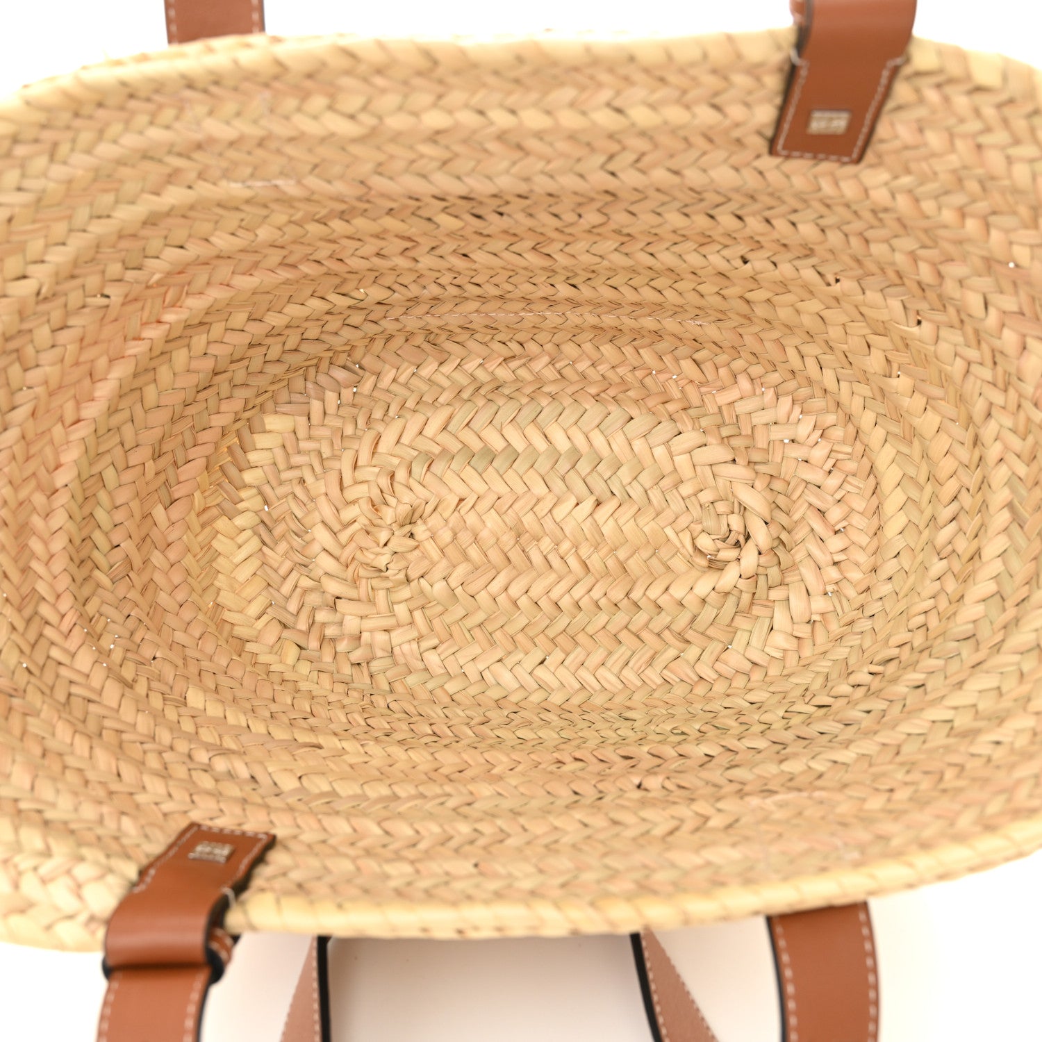 Loewe Raffia Medium Basket Tote Bag Natural Tan 5 of 10