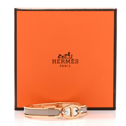 Hermes Enamel Mini Clic Chaine d'Ancre Bracelet PM Chataigne 5 of 5