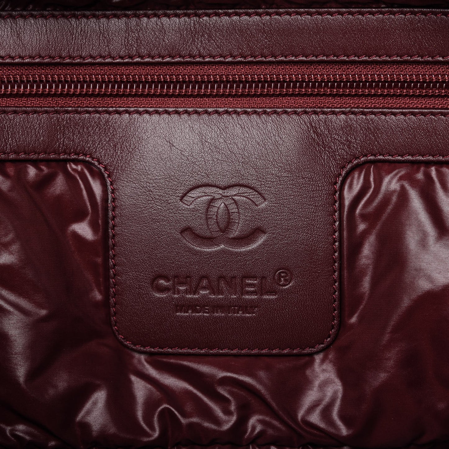 Nylon Quilted Large Coco Cocoon Tote Black