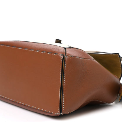 Loewe Calfskin Small Puzzle Bag Ochre Green Soft White 9 of 9