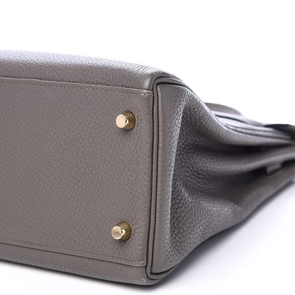 Hermes Togo Kelly Retourne 32 Etain 29 of 34