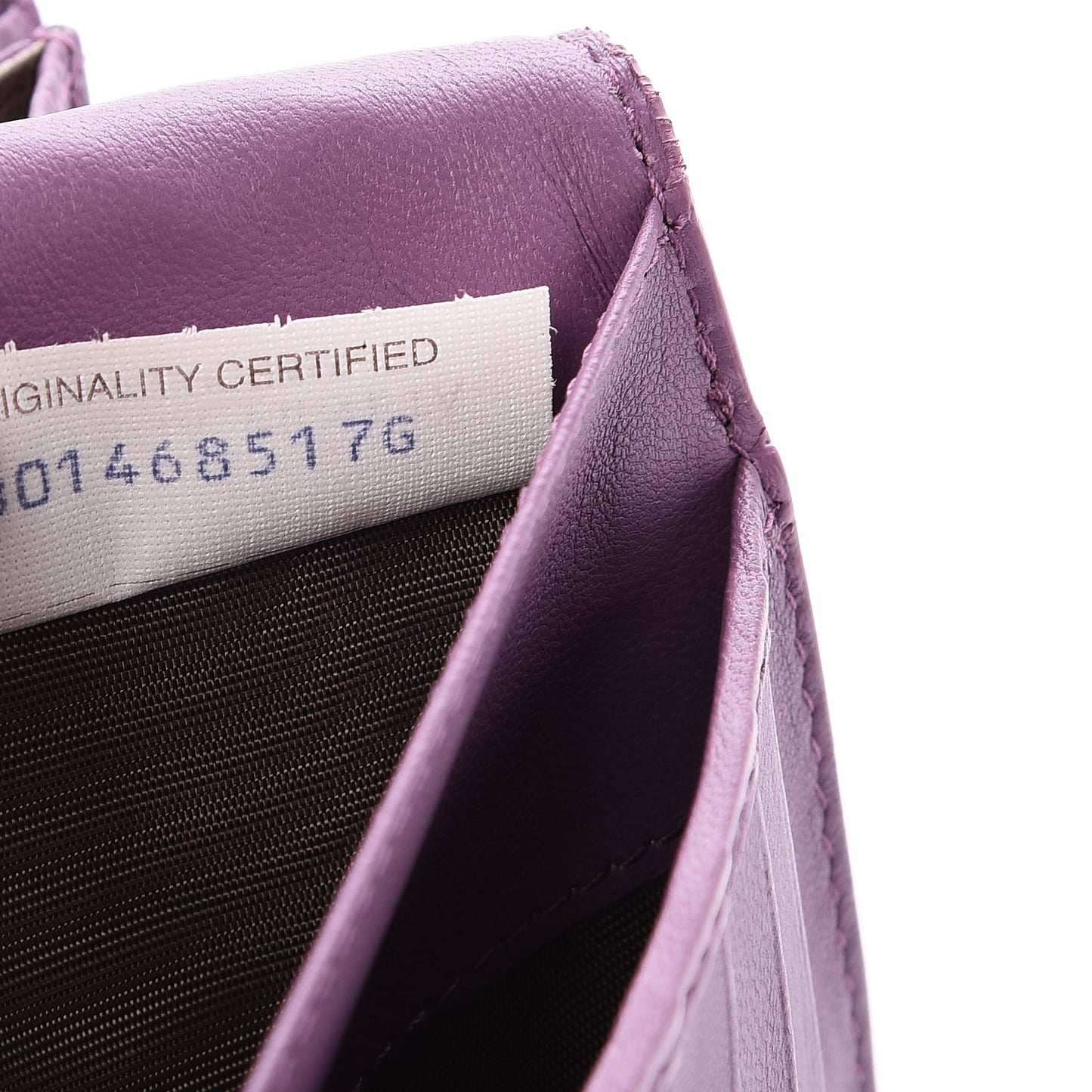 Nappa Intrecciato Continental Wallet Lilac