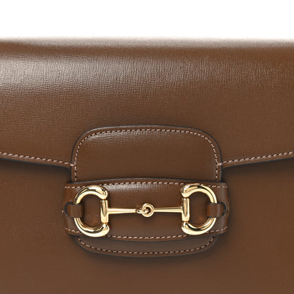 Gucci Azalea Calfskin Horsebit 1955 Shoulder Bag Brown Sugar 8 of 10