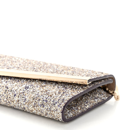 Jimmy Choo Glitter Emmie Clutch Silver 9 of 9