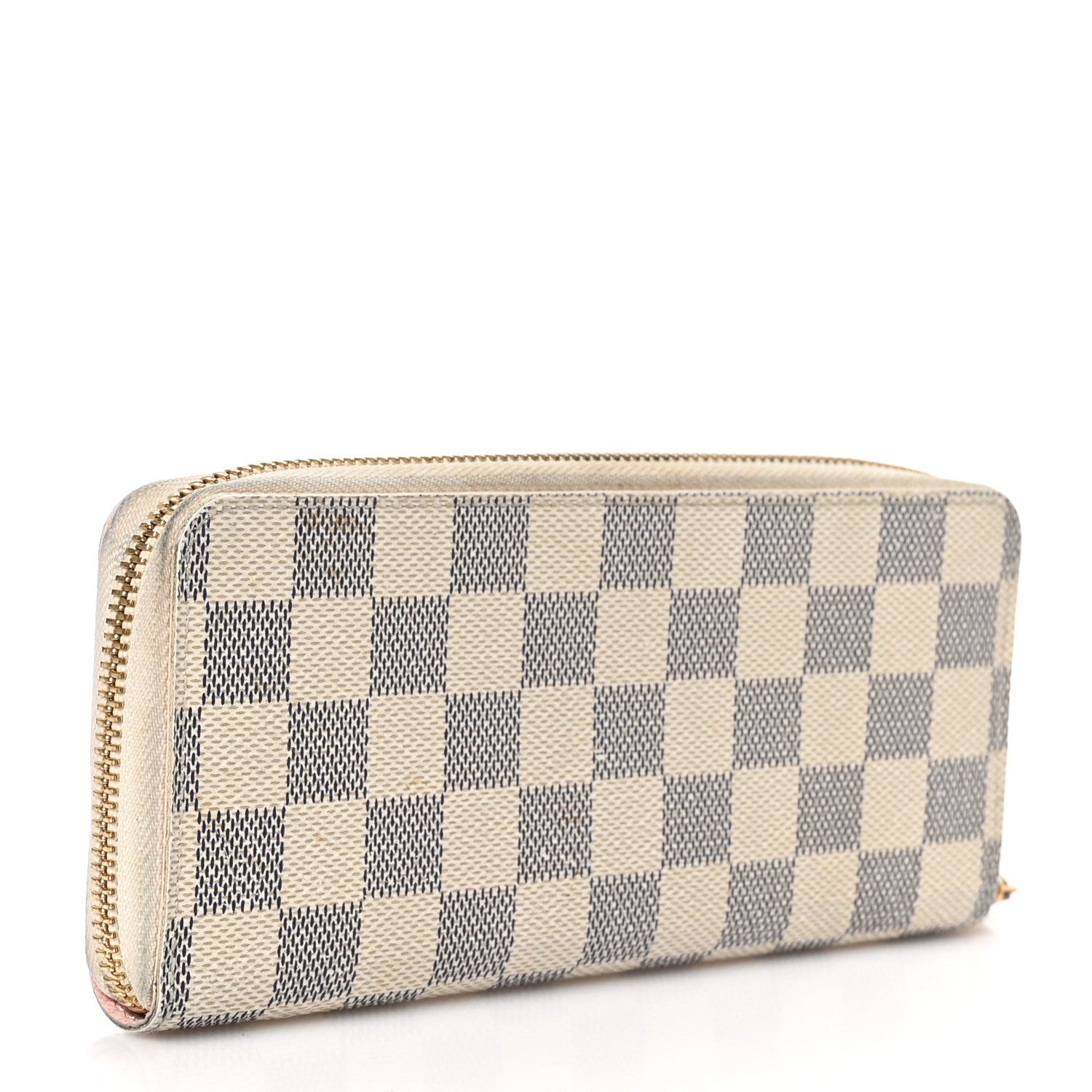 Louis Vuitton Damier Azur Clemence Wallet Rose Ballerine 3 of 11