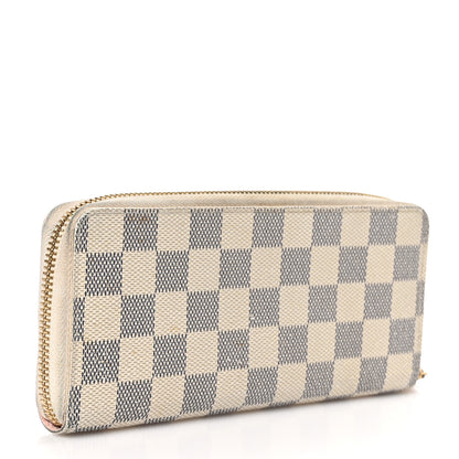 Louis Vuitton Damier Azur Clemence Wallet Rose Ballerine 3 of 11