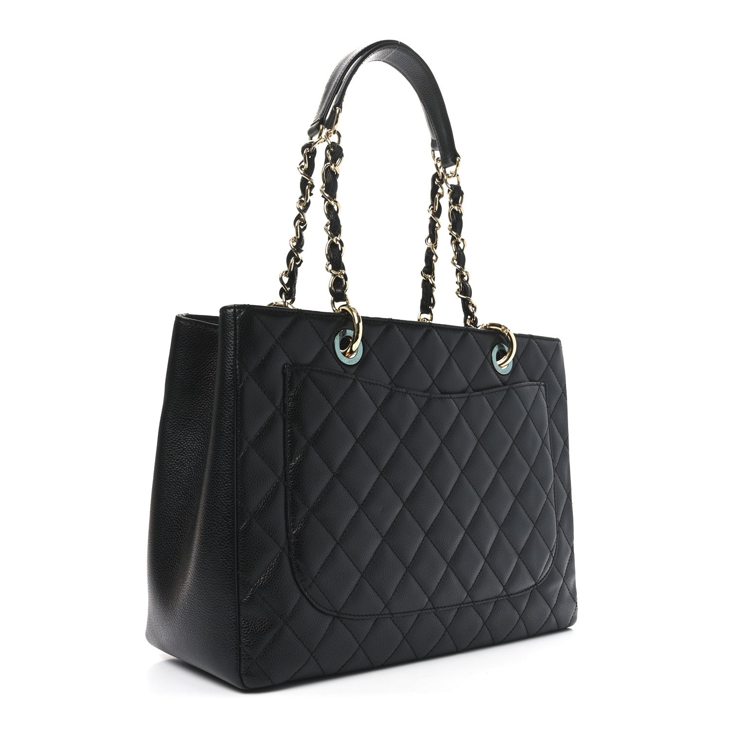 Chanel Caviar Quilted Grand Shopping Tote GST Black 3 of 11