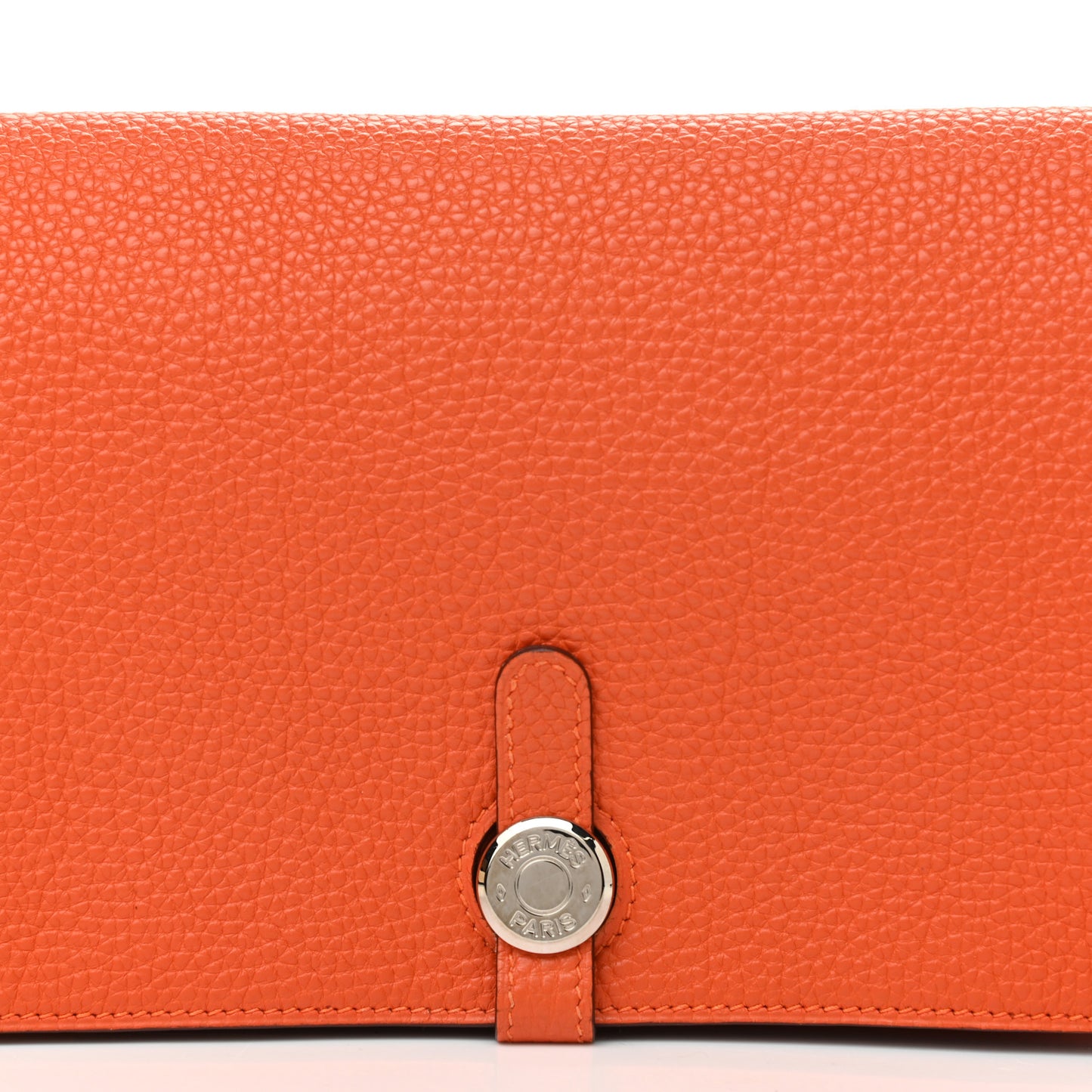 Togo Dogon Wallet Waist Pouch Orange