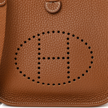 Hermes Taurillon Clemence Evelyne TPM Gold 8 of 11