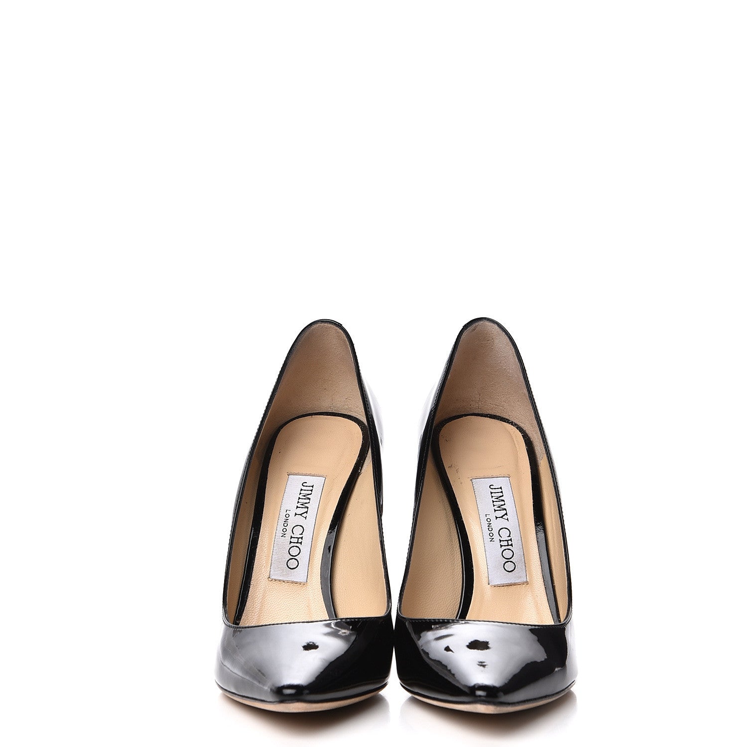 Jimmy Choo Patent Pointy Toe Romy 100 Pumps 36 Black 5 of 19