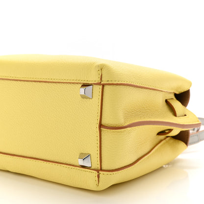MCM Grained Calfskin Mini Milla Tote Custard Yellow 8 of 8