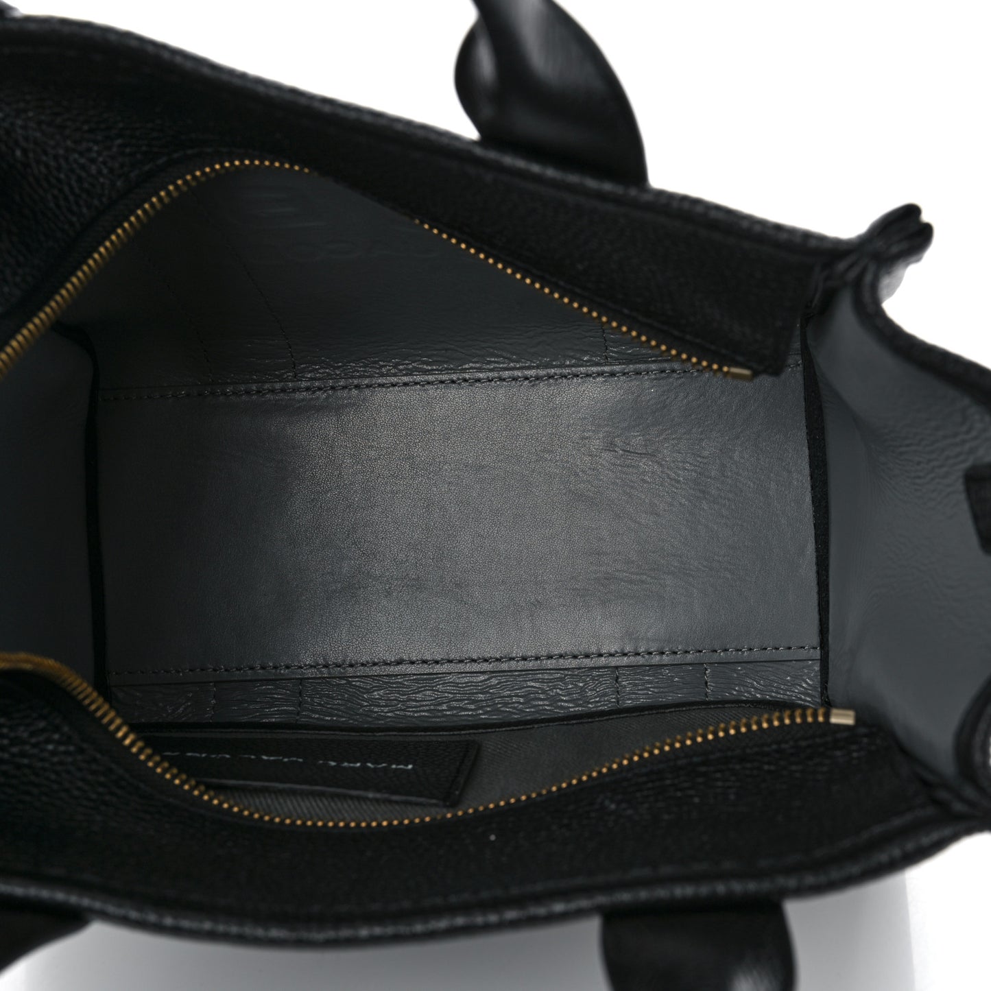 Grained Calfskin Small The Tote Bag Black