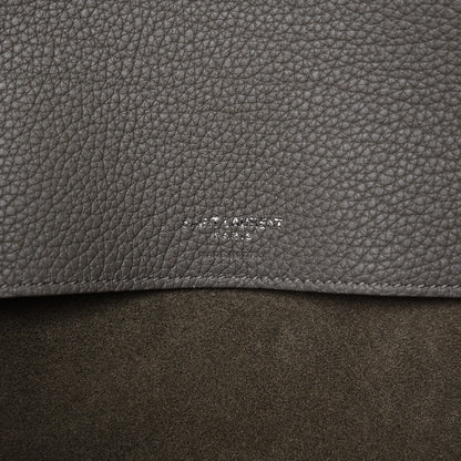 Saint Laurent Grained Calfskin Medium Supple Sac De Jour Kaki Militaire 6 of 9