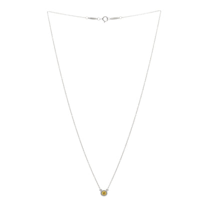 Tiffany Platinum Yellow Diamond .17ct Elsa Peretti Diamonds by the Yard Pendant Necklace 2 of 3