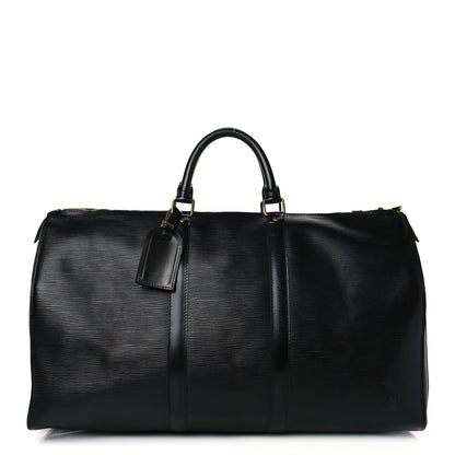 Louis Vuitton Epi Keepall 50 Black 1 of 15