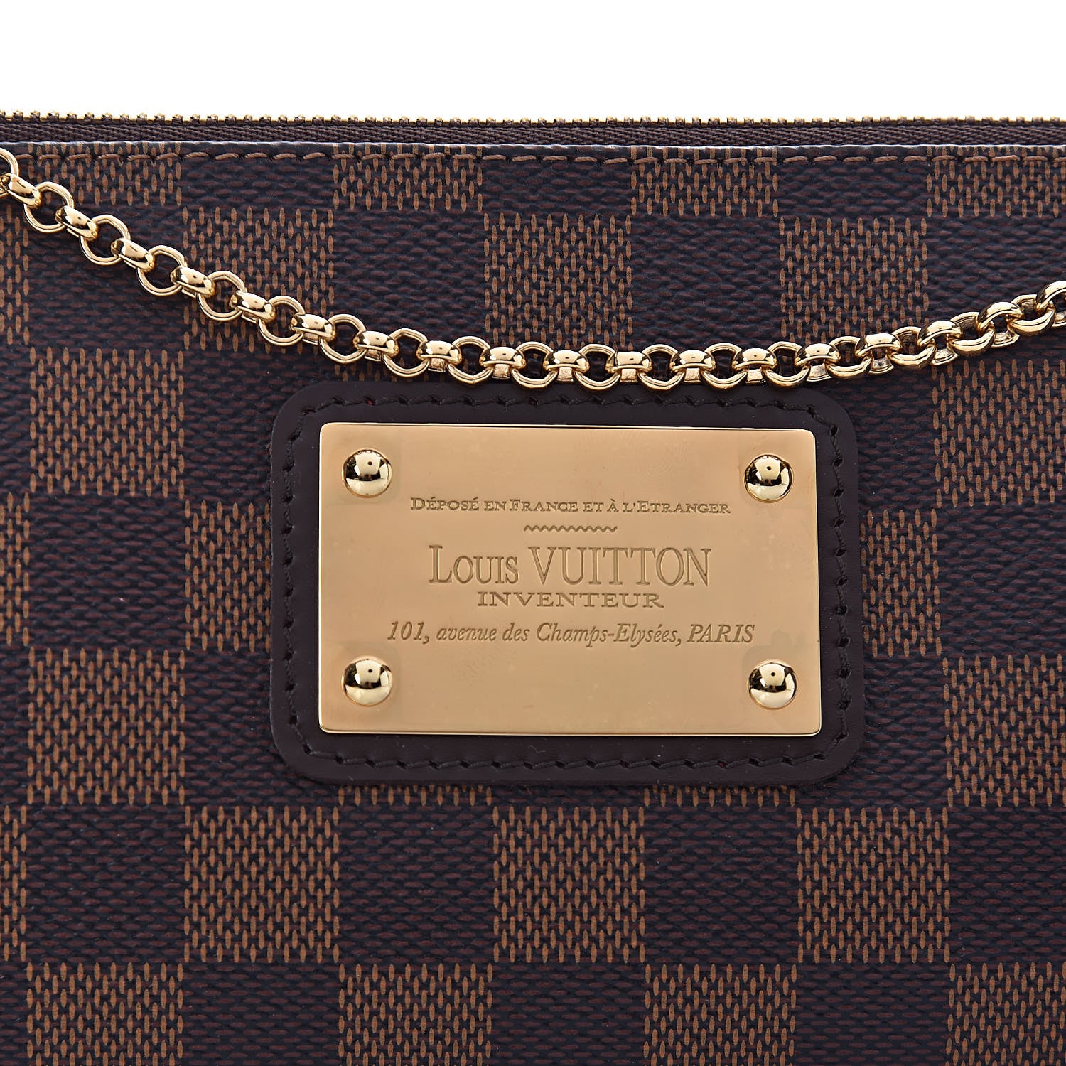 Louis Vuitton Damier Ebene Eva Clutch 7 of 10