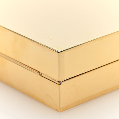 Saint Laurent Metal Tuxedo Box Clutch Gold 10 of 10