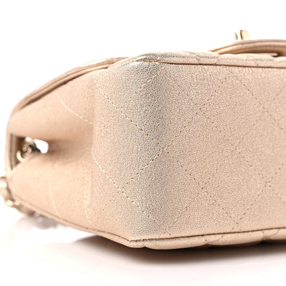 Chanel Metallic Lambskin Quilted Mini Square Flap Gold 8 of 9