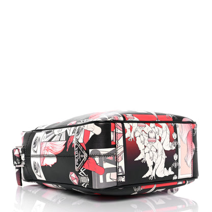 Prada X JAMES JEAN Vitello DNA Flat Messenger Bag Black 4 of 9
