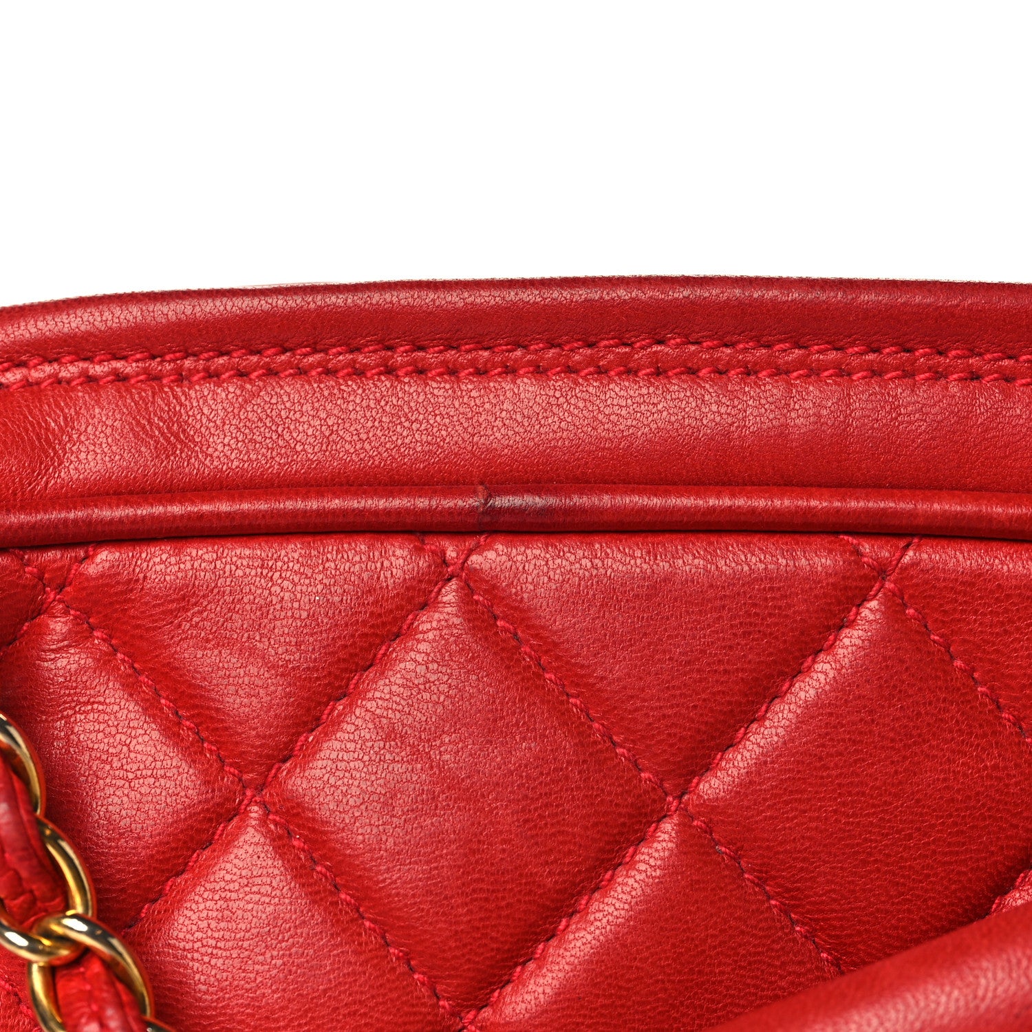 Chanel Lambskin Quilted Flap Tassel Camera Case Red 12 of 13