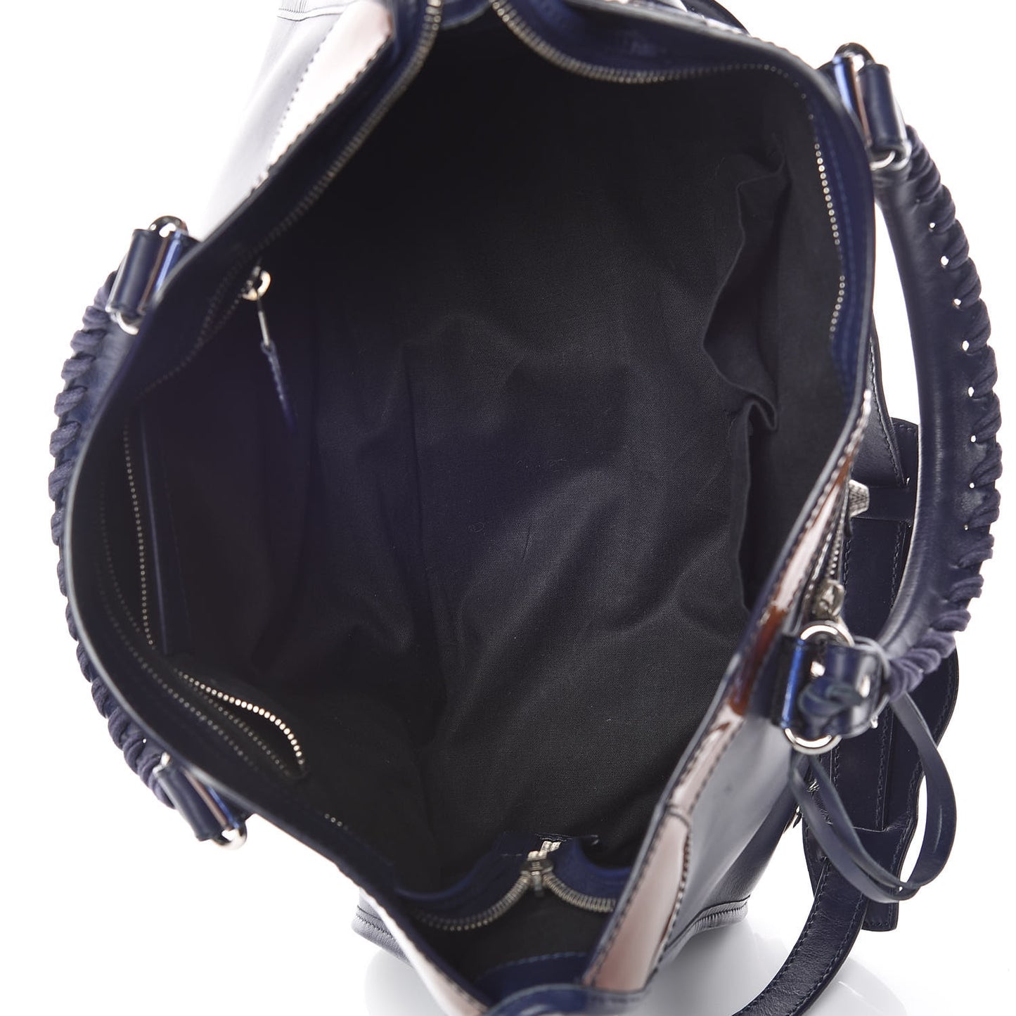 Smooth Calfskin Metallic Patent Giant 12 Silver Hardware City Ultraviolet