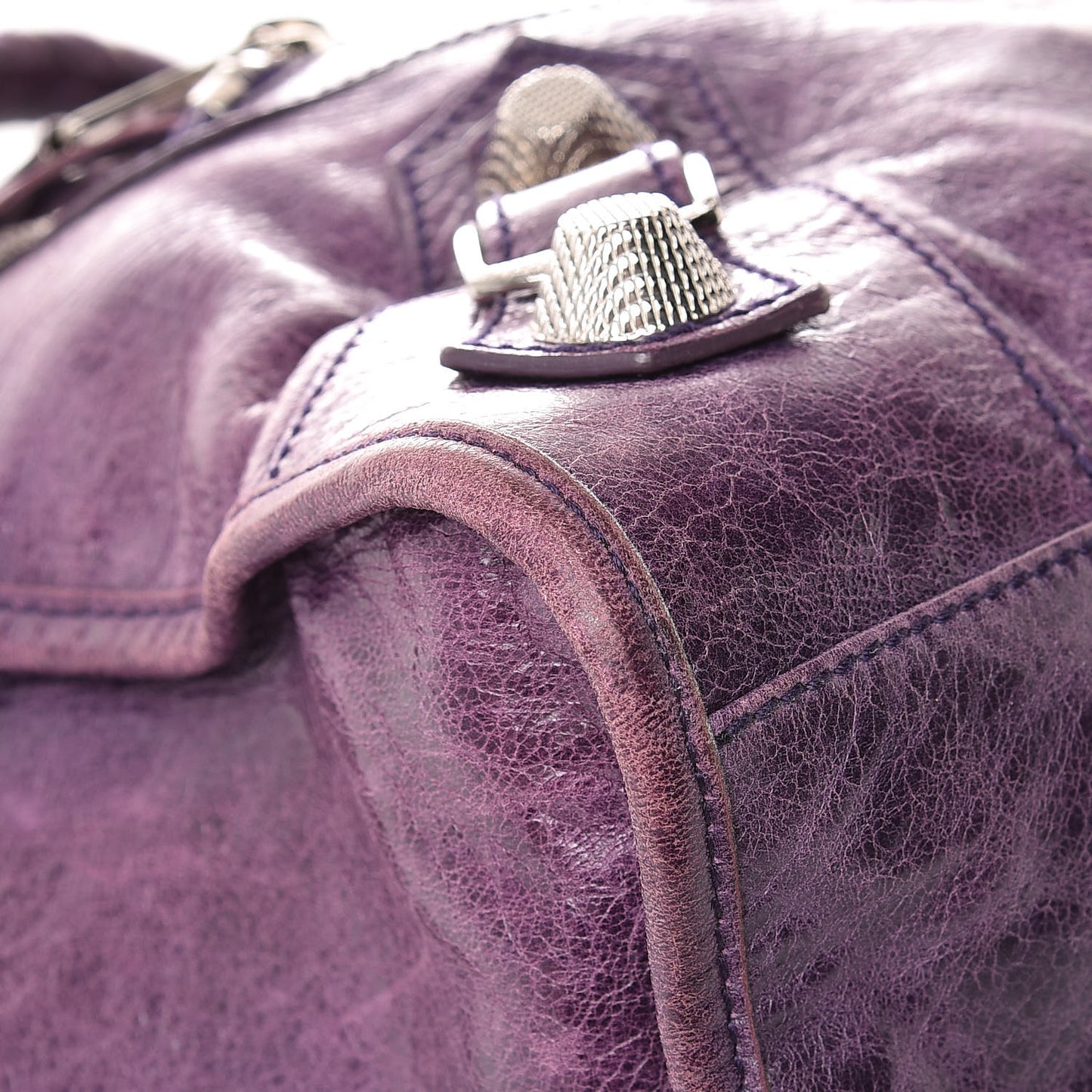 Agneau Giant 21 Silver Hardware City Raisin