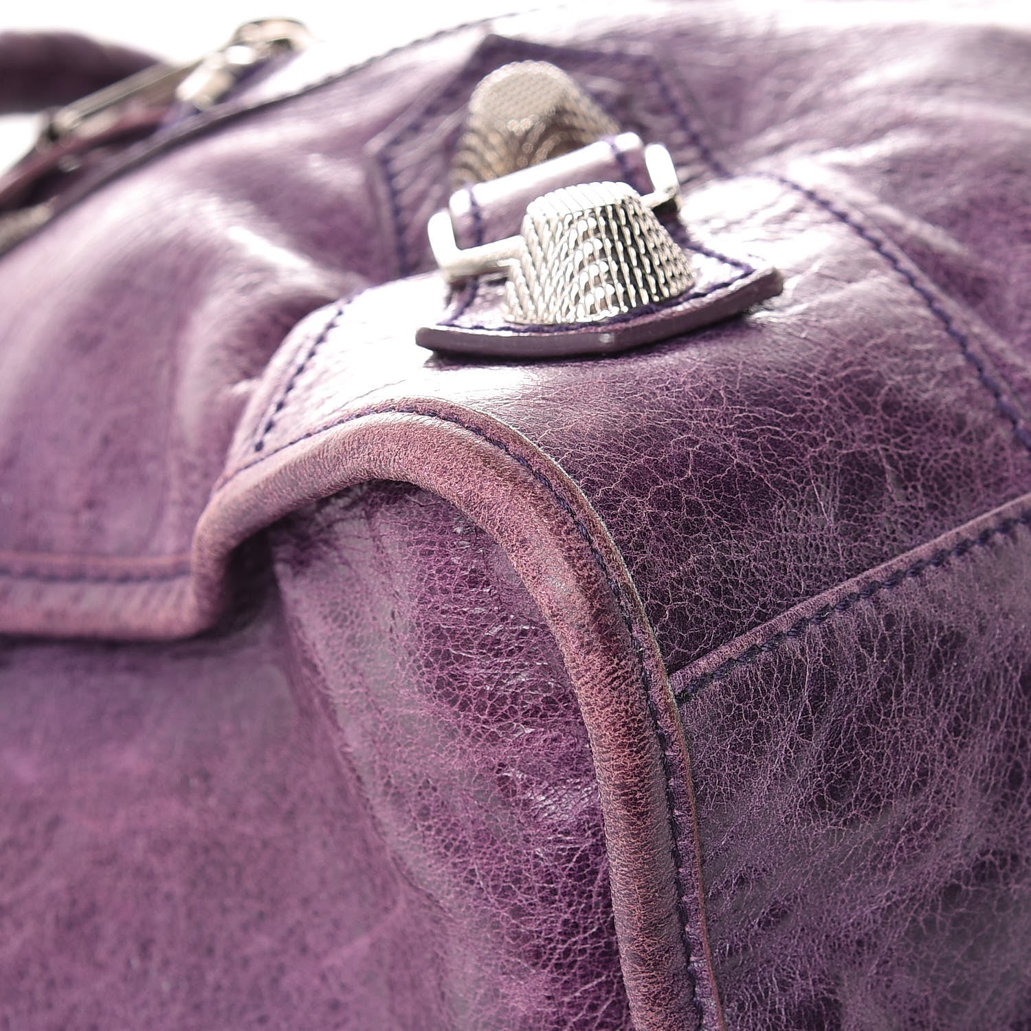 Balenciaga Agneau Giant 21 Silver Hardware City Raisin 10 of 23