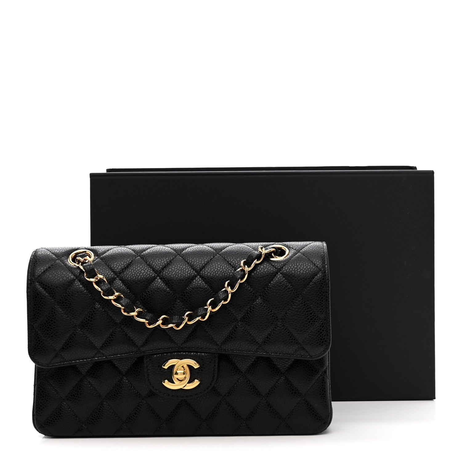 Chanel Caviar Quilted Small Double Flap Black 11 of 11