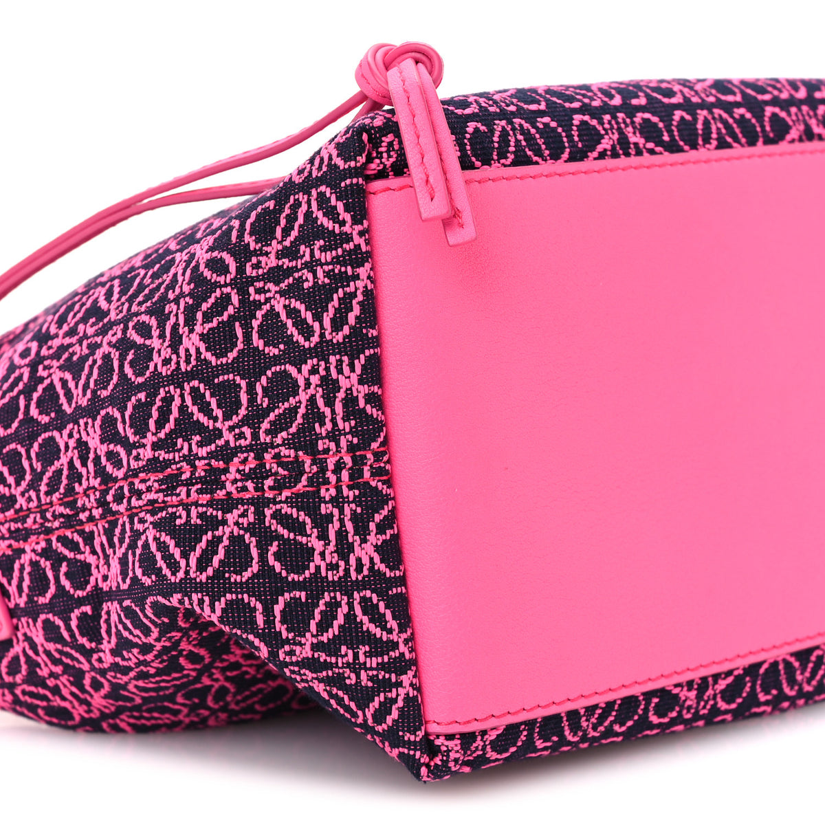 Loewe Jacquard Anagram Calfskin Small Cubi Bag Pink 9 of 11