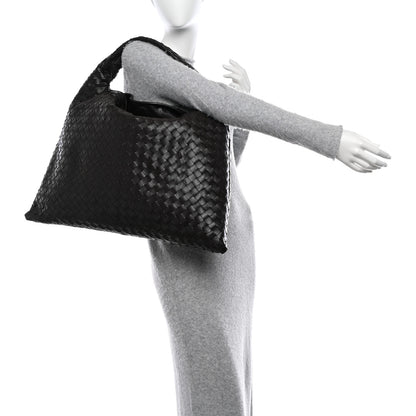 Bottega Veneta Calfskin Intrecciato Large Hop Ebano 2 of 11