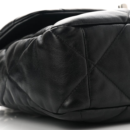 Chanel Lambskin Quilted Large Chanel 19 Flap Black 9 of 10