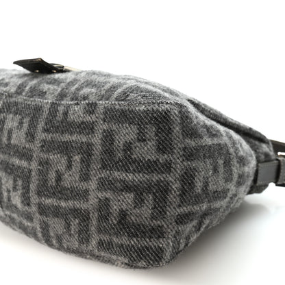 Fendi Wool Zucca Mama Baguette Grey 10 of 11