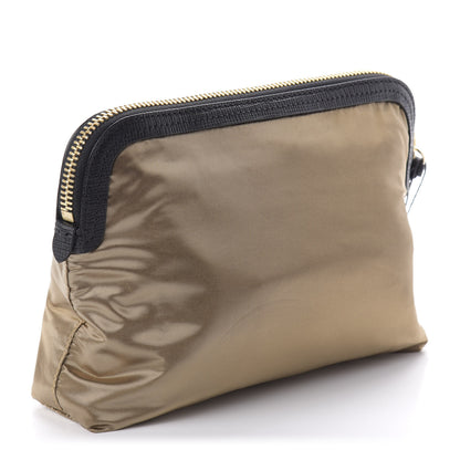 Burberry Nylon Large Border Pouch Gold Black 3 of 10