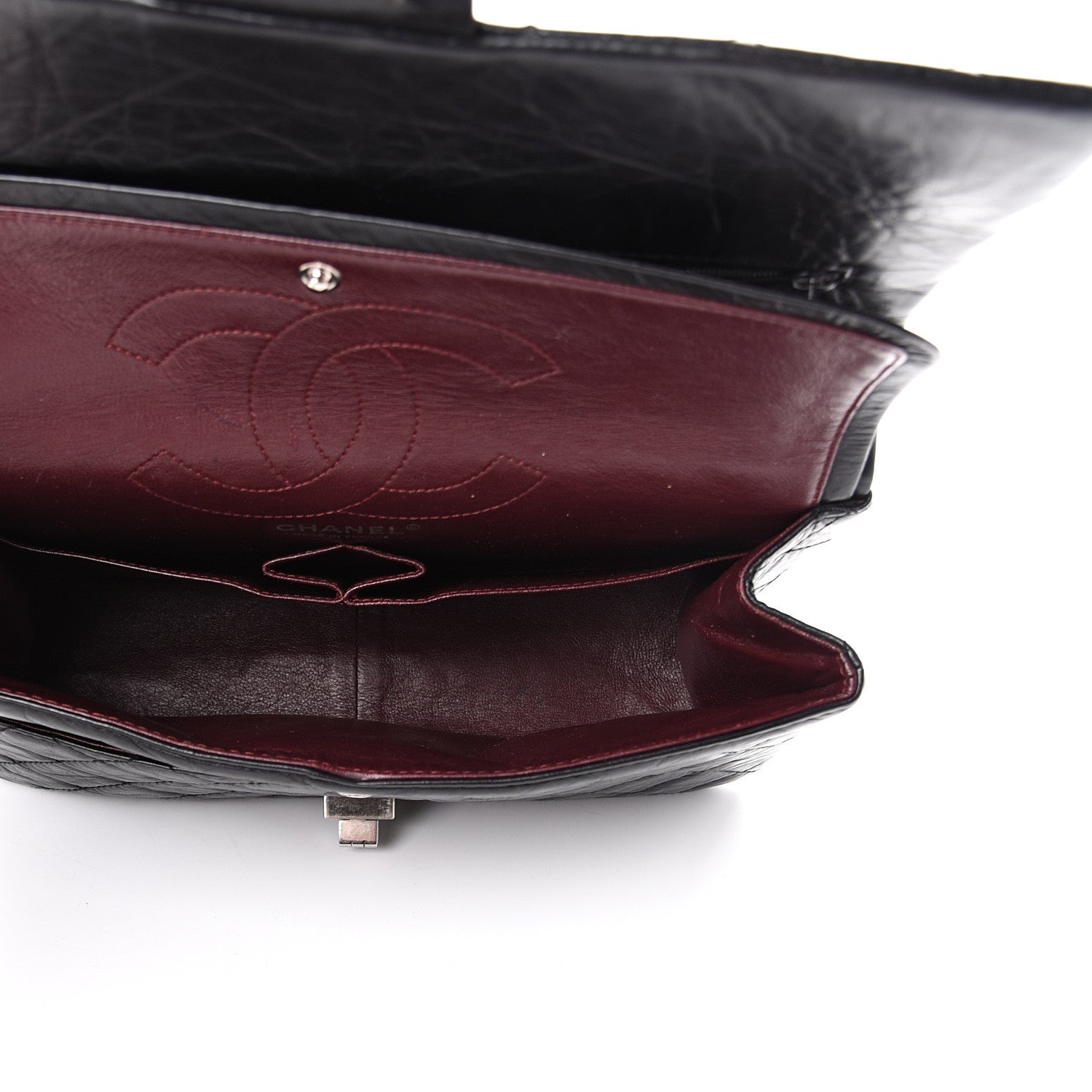 Chanel Aged Calfskin Quilted 2.55 Reissue 226 Flap Black 4 of 14