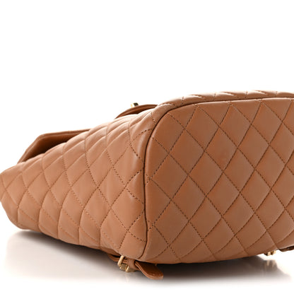 Chanel Lambskin Quilted Small Urban Spirit Backpack Brown 9 of 10
