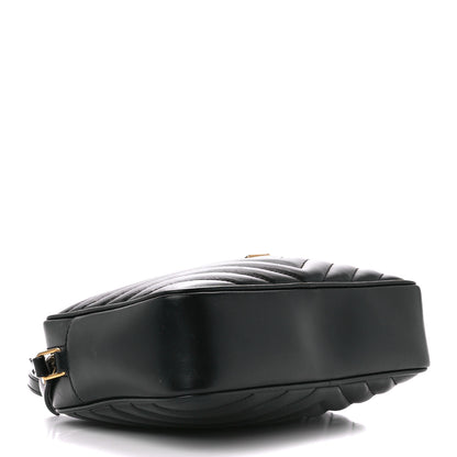 Saint Laurent Calfskin Matelasse Monogram Lou Camera Bag Black 4 of 11