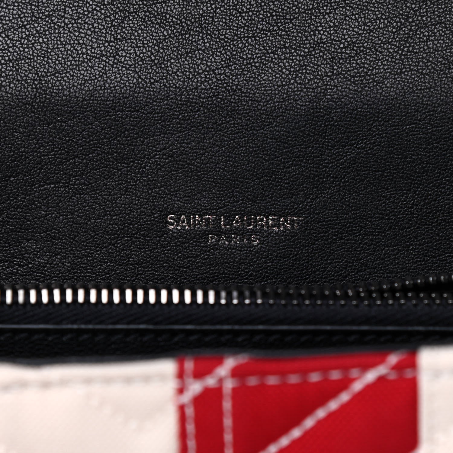 Saint Laurent Canvas Matelasse Chevron American Flag Monogram Medium College Bag Red Blue 6 of 11