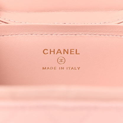 Chanel Caviar Quilted Mini Vanity Wrist Case With Chain Light Pink 6 of 7