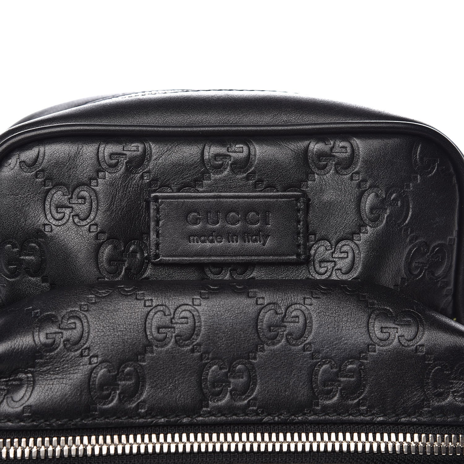 Gucci Guccissima Sling Backpack Black 11 of 13