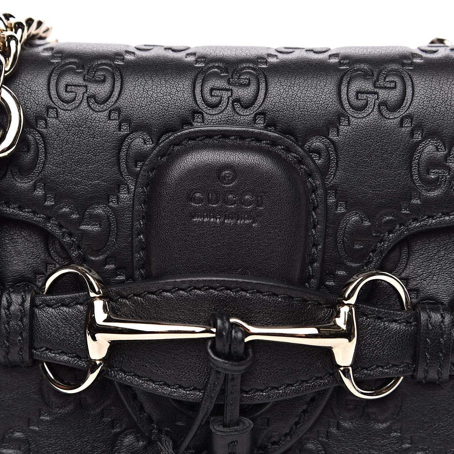 Gucci Guccissima Mini Emily Shoulder Bag Black 12 of 13