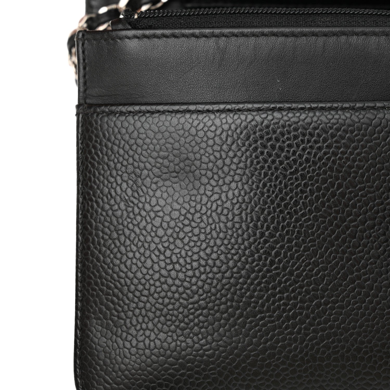 Chanel Caviar Timeless CC Wallet on Chain WOC Black 15 of 16