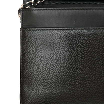 Chanel Caviar Timeless CC Wallet on Chain WOC Black 15 of 16