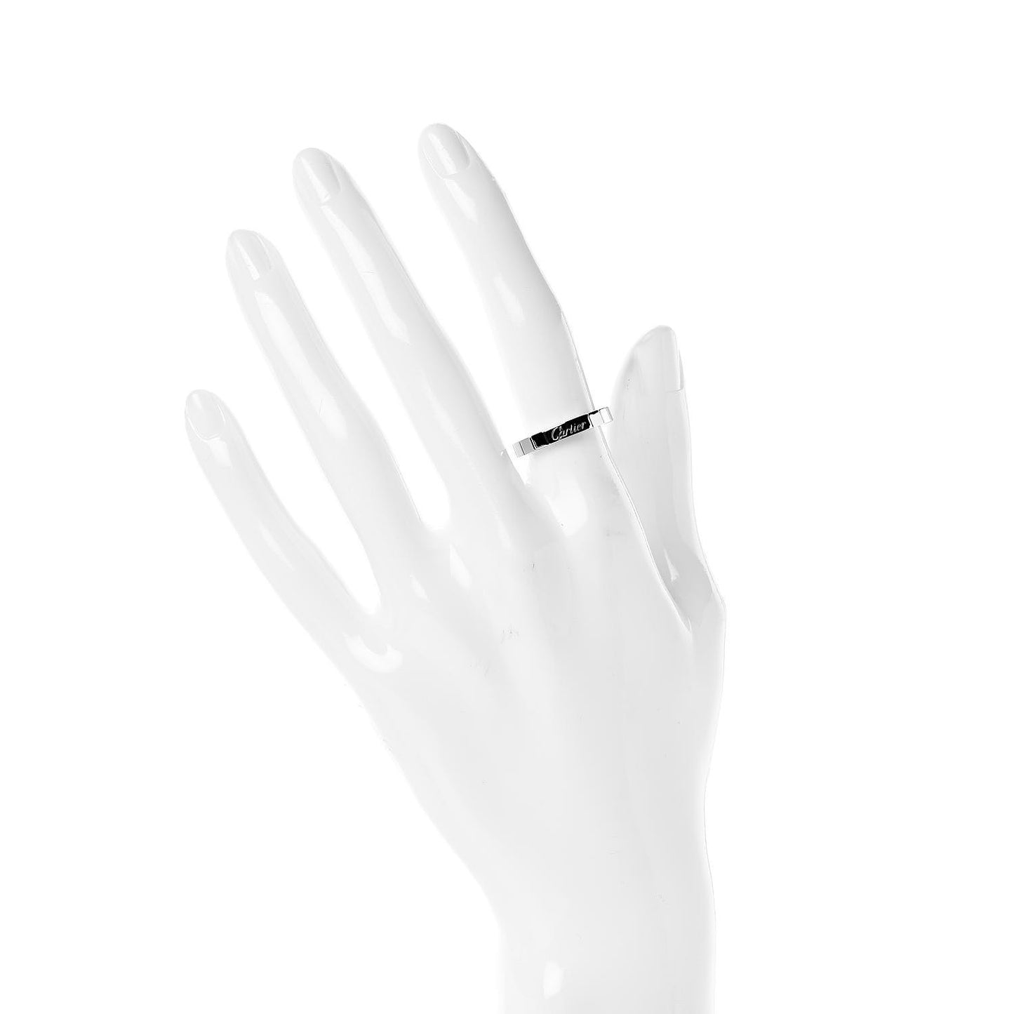 18K White Gold Lanieres Ring 50 5.25