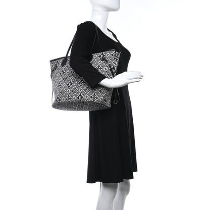 Louis Vuitton Jacquard Since 1854 Neverfull MM Grey 2 of 13
