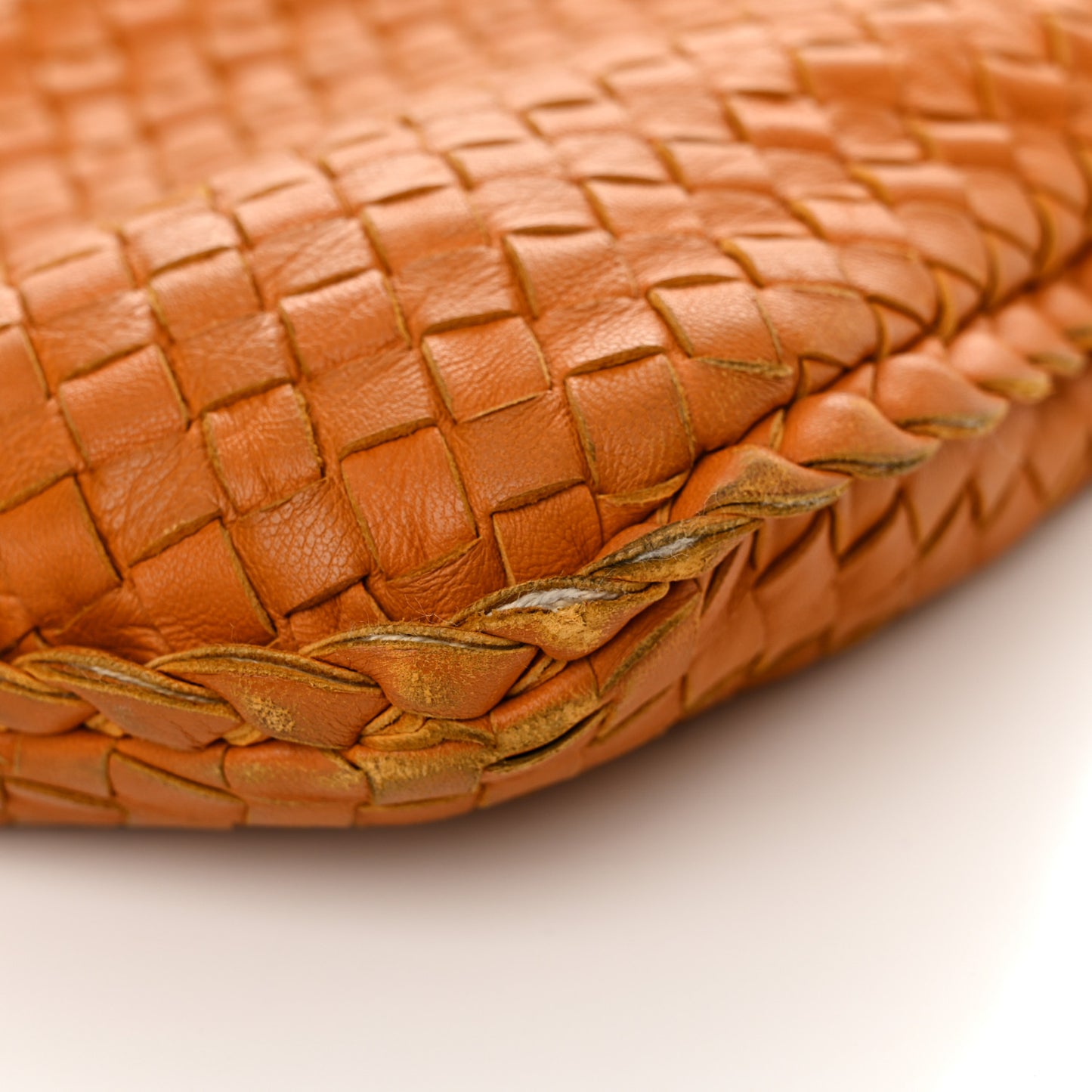 Nappa Intrecciato Large Veneta Hobo Ochre
