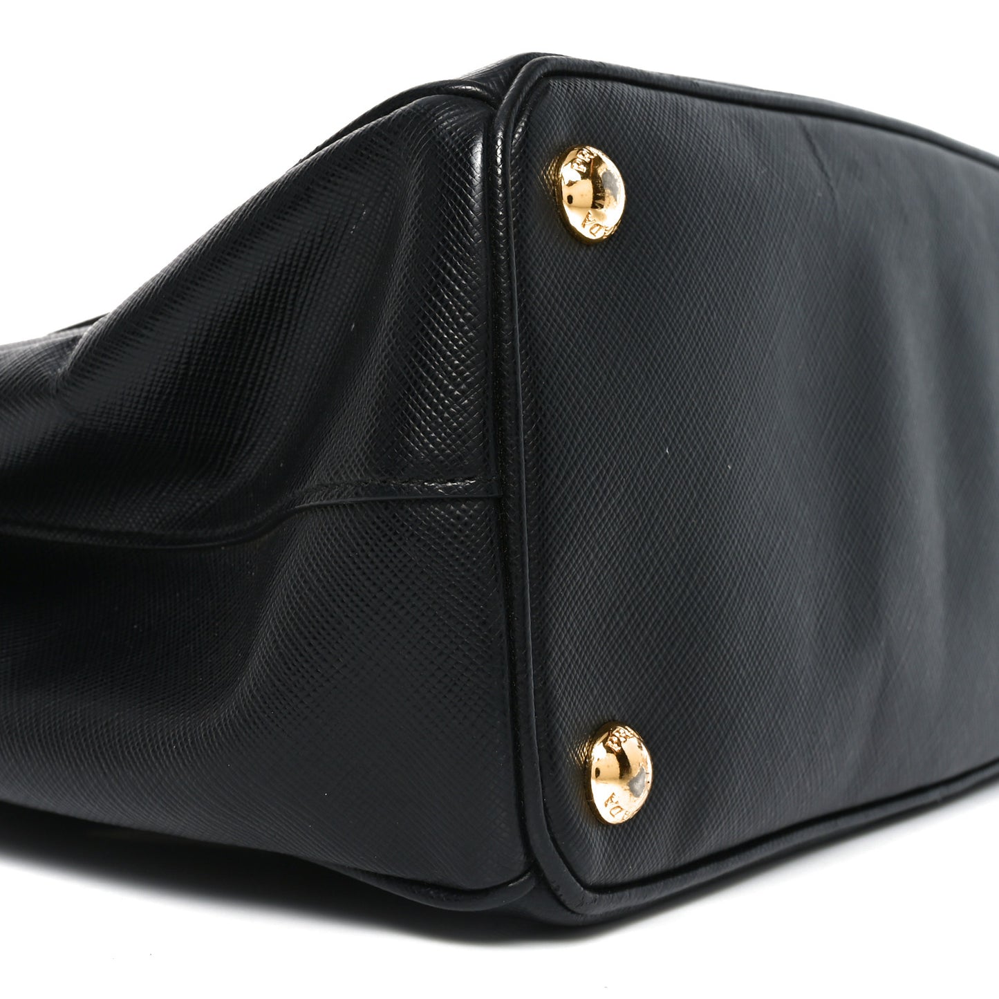 Saffiano Small Galleria Double Zip Tote Black