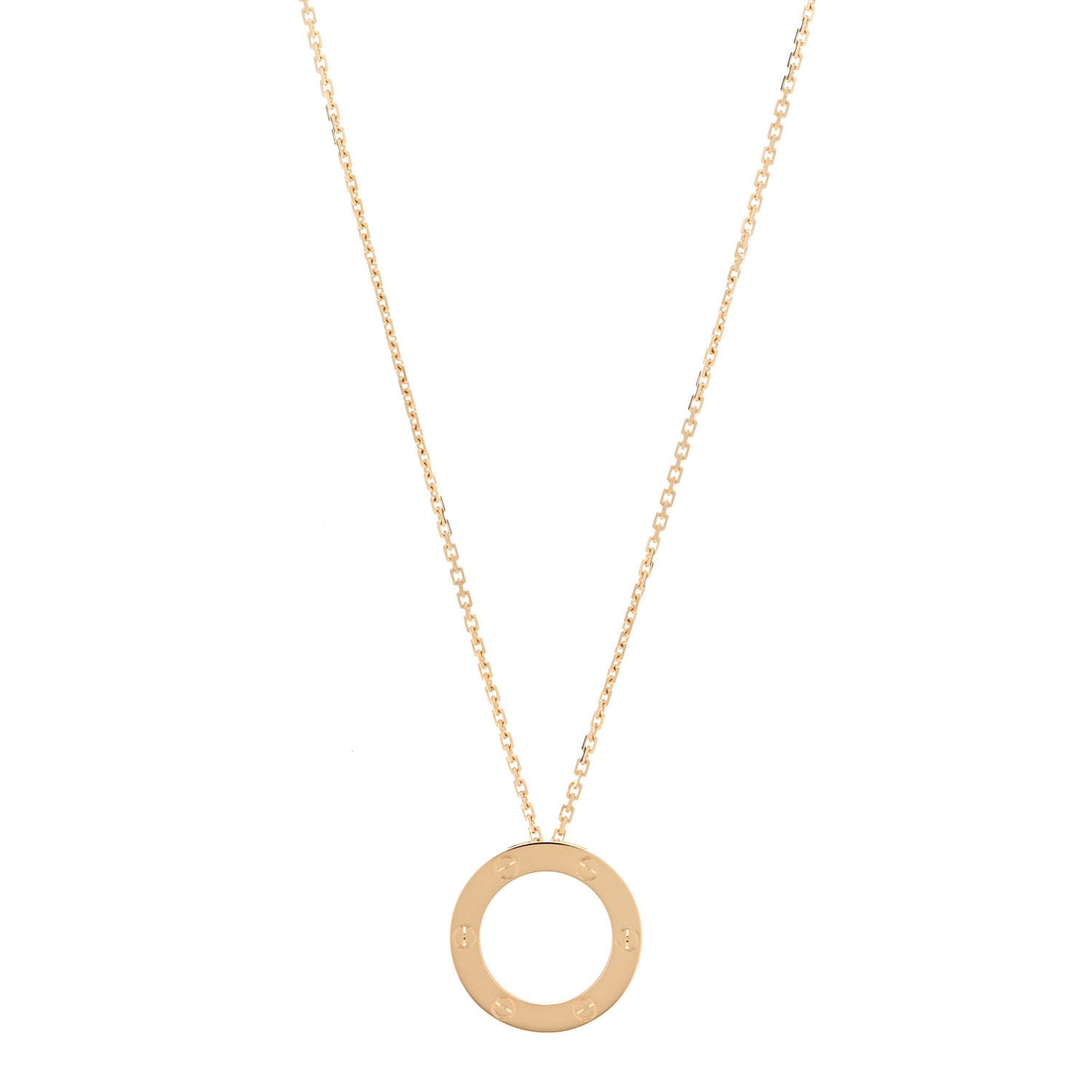 18K Yellow Gold LOVE Pendant Necklace