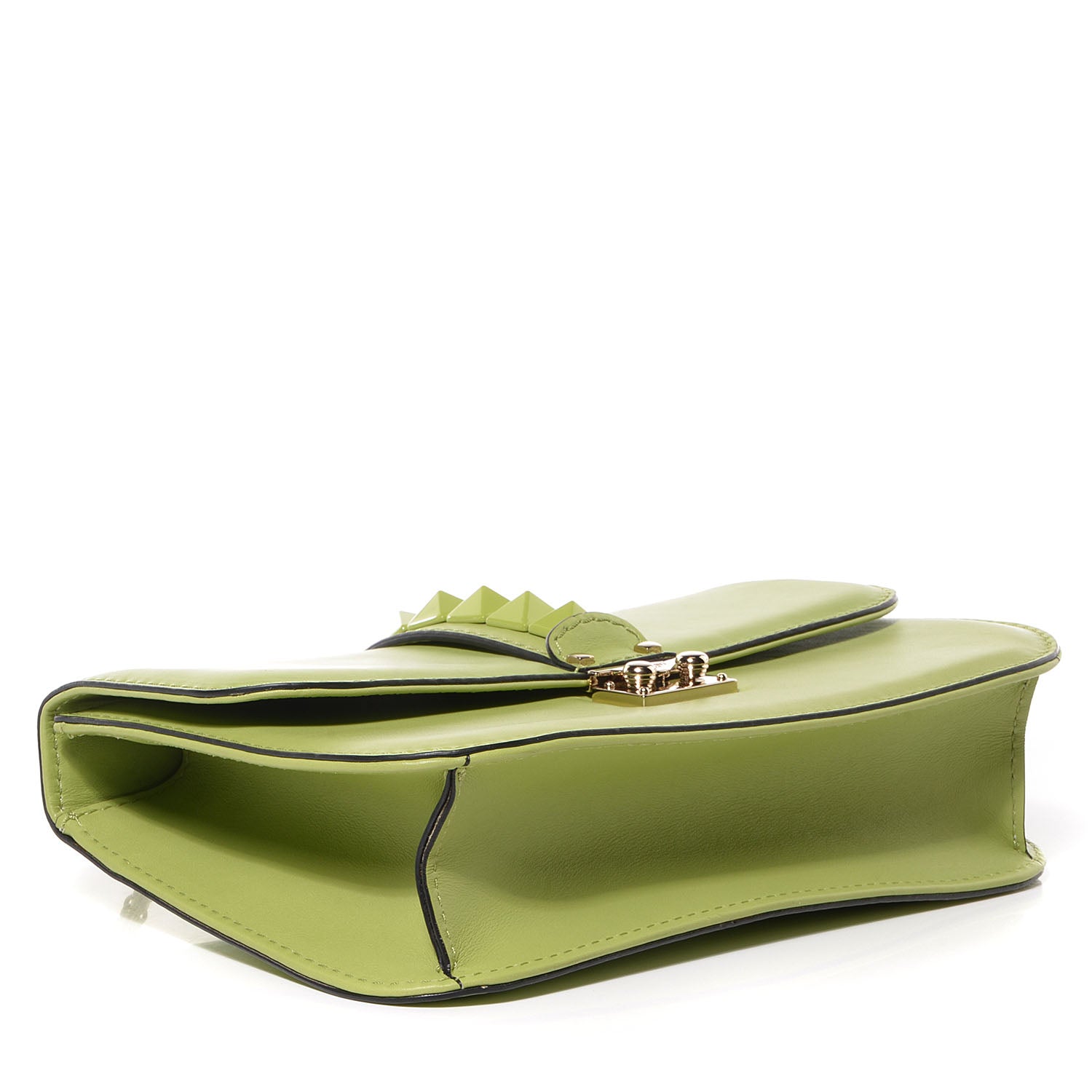 Valentino Garavani Vitello Medium Glam Lock Rockstud Flap Pop Apple 4 of 9
